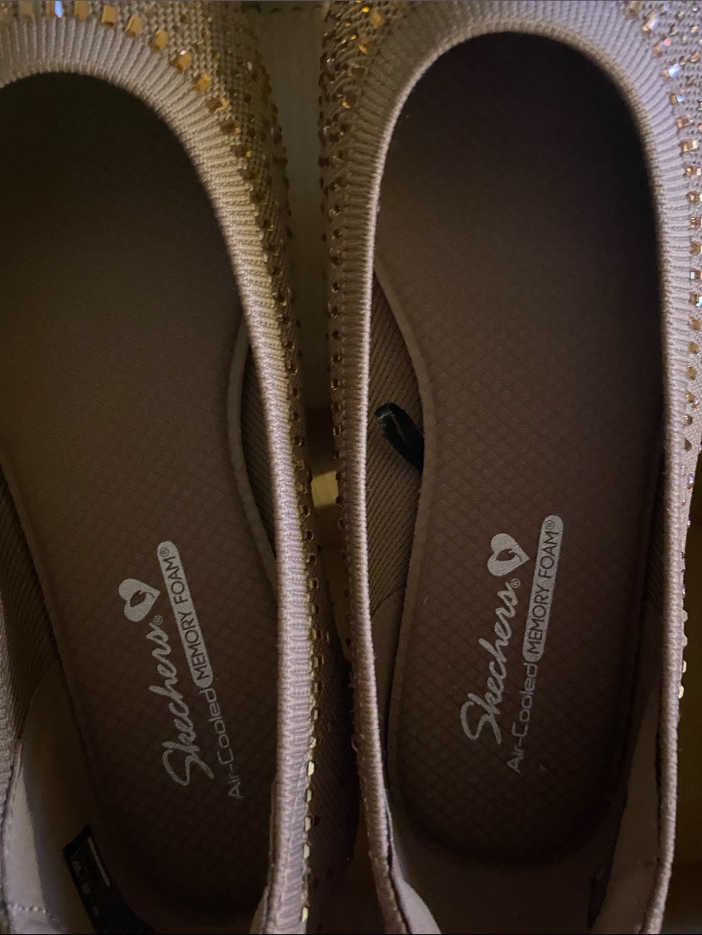 Skechers Women's taupe with crystals
Crystal-Embellished Slip-On Flats - Picture 2 of 4